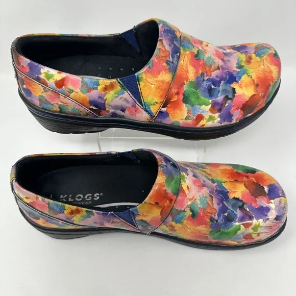 Klogs Mission Nursing Shoes Womens 10 Slip On Comfort Work Clogs Patent Leather - Picture 4 of 10